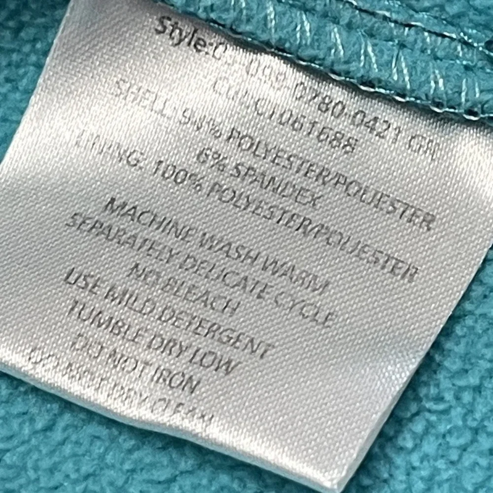 Roper Women's Approx XS‎ Teal Polyester Softshell Jacket Full Zip
